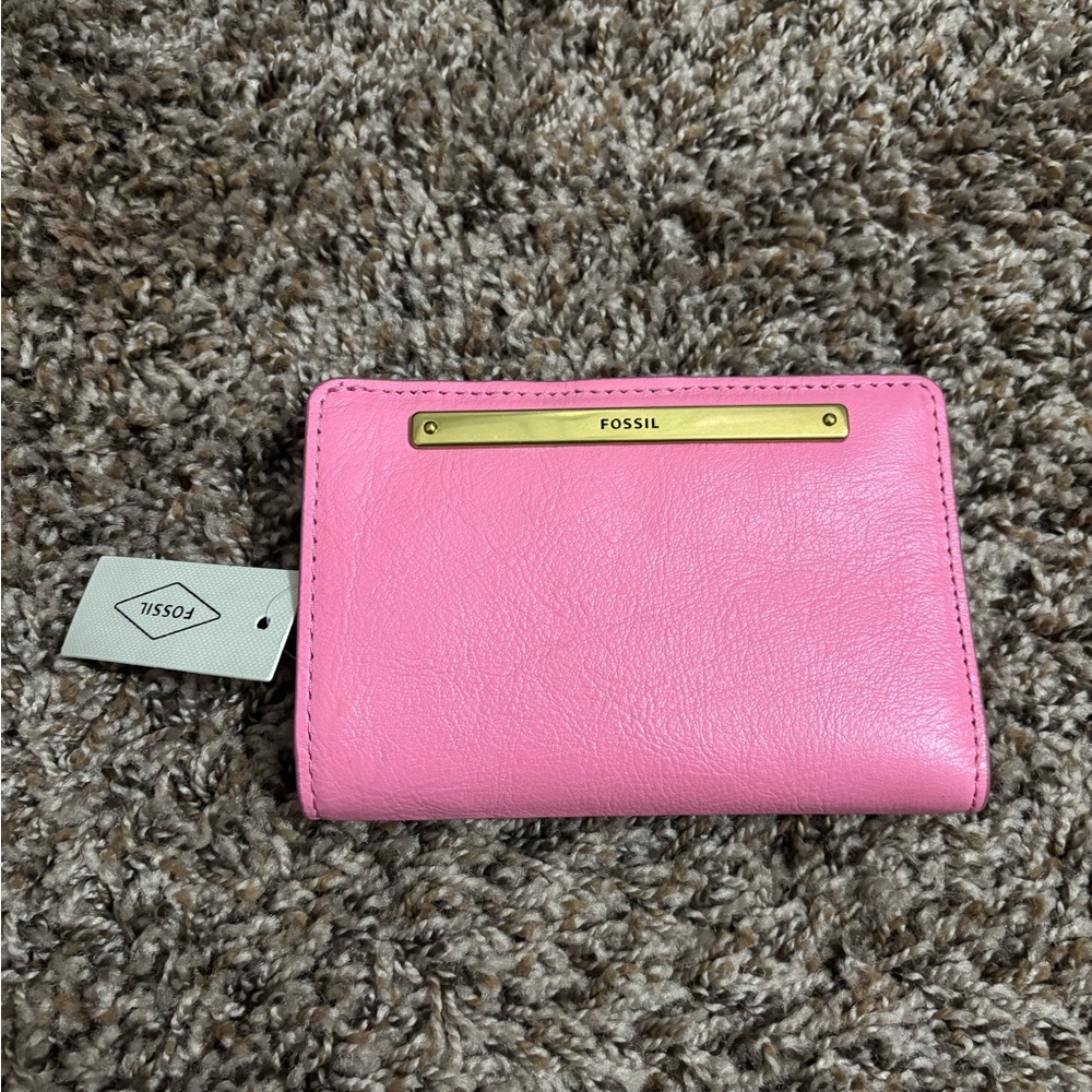 Fossil Liza multifunctional bifold wallet in bubblegum pink women’s medium walle
